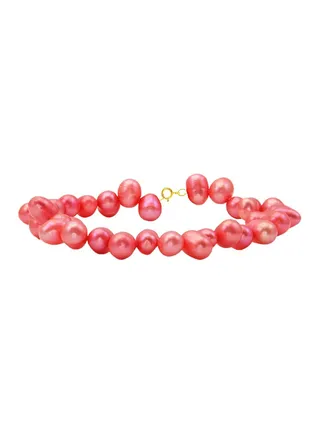 18 Karat Gold With Pearls Luxury Pet Collar Bracelet 