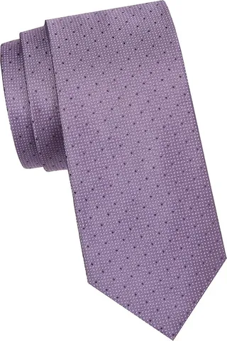 Textured & Dot Silk Tie