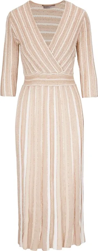 sequin-embellished V-neck dress