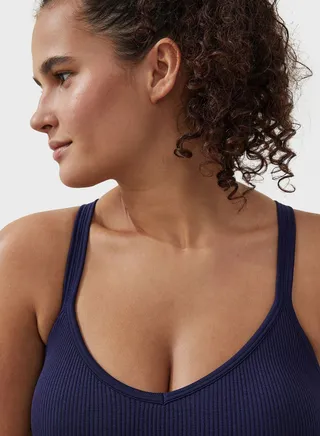 Knitted V-Back Tank 