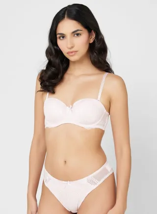 High Leg Lace Brief 