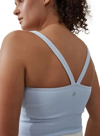 Knitted V-Back Tank 