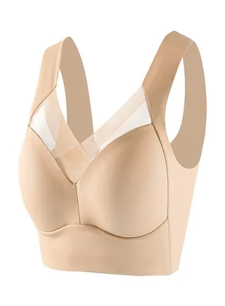 Thin And Breathable Vest Underwear Without Steel Rings Skin Color 
