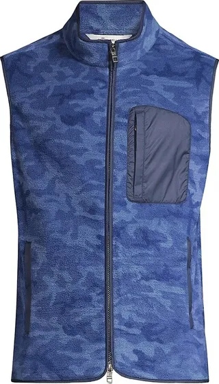 Micro Shearling Fleece Vest Print