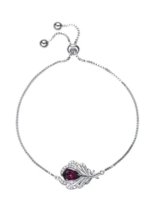 Silver Crystal Studded Bracelet 