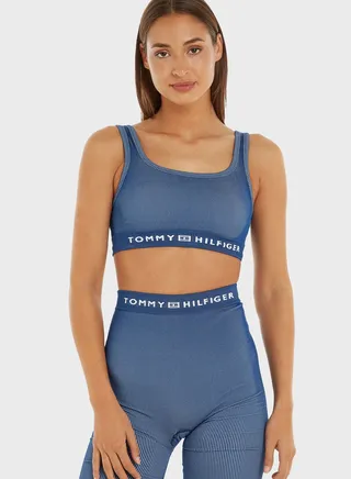 Logo Ribbed T-Shirt Bra