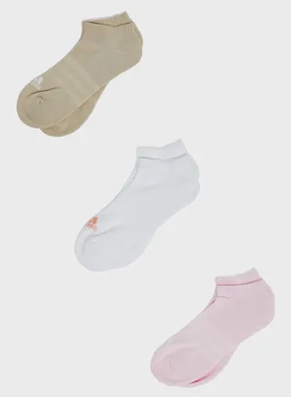 3 Pack Cushioned Sportswear Low Cut Socks