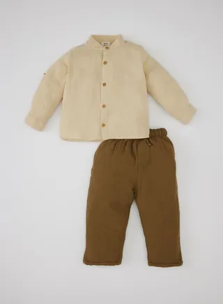 2 Piece Regular Fit Woven Set 
