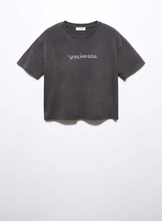 Youth Text Print T-Shirt 