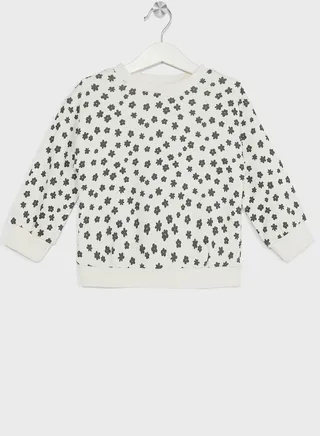Infant Floral Print Sweatshirt 