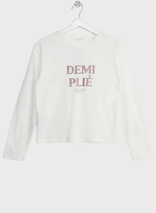 Kids Text Embossed T-Shirt 
