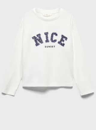 Kids Text Embossed T-Shirt 
