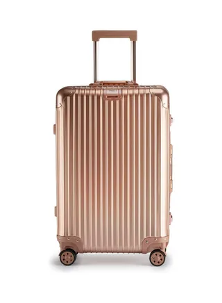Ultra-Light Expandable Spinner Wheels Hardside Medium Check in Luggage Trolley Rose Gold 