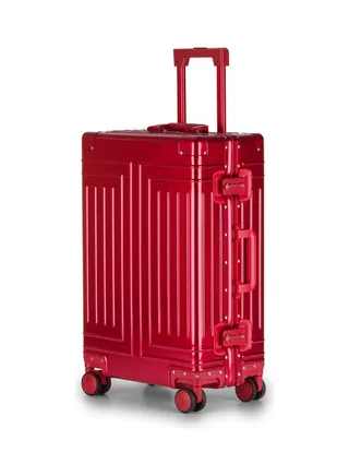 Ultra-Light Expandable Spinner Wheels Hardside Medium Check in Luggage Trolley Red 