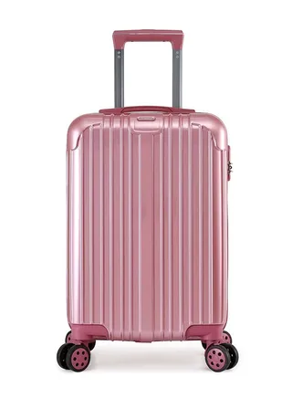 Single Travel Trolley Luggage Hardside Expandable 4 Spinner Wheels 20 Inch 3 numbered lock ABS+PC material 
