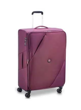 Maringa Lightweight Large Check inLuggage Trolley 71cm 4DW Purple 