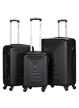 Suitcase Set of 3 PCS ABS Hardside Travel Luggage Bag 