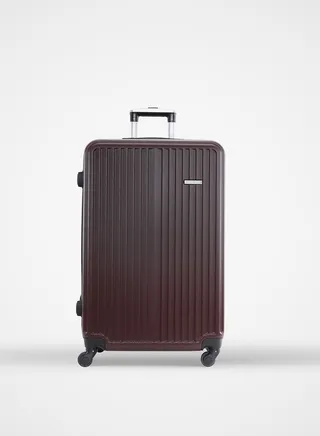 Alpha Cabin Size ABS Hardside Spinner Luggage Trolley 20 Inch Coffee 