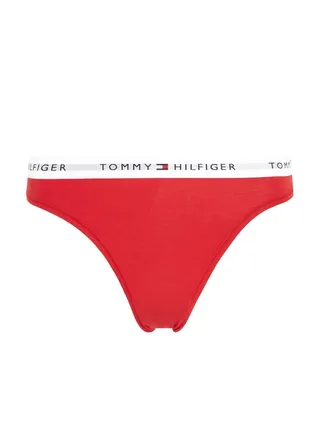 Women's Icon Repeat Logo Briefs Underwear Bottoms, Red 