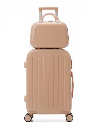 Trolley case high color boarding box mute universal wheel sturdy travel code case, mother and son box (cherry pink) 
