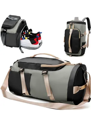 Large Capacity Sports Gym Bag Sports Gym Bag with Shoes Compartment & Wet Pocket Sports Gym Bag for Men & Women Multi-Occasion Application of Sports Bag 
