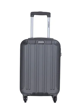 Single Hardside Spinner ABS Trolley Luggage With Number Lock Charcoal 20 Inches 