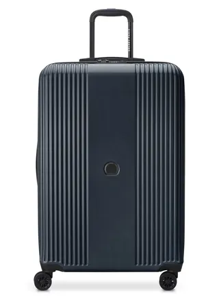 Delsey Ophelie 82cm Hardcase 4 Double Wheel Expandable Check-In Luggage Trolley Glossy Blue - 00389383162ME 