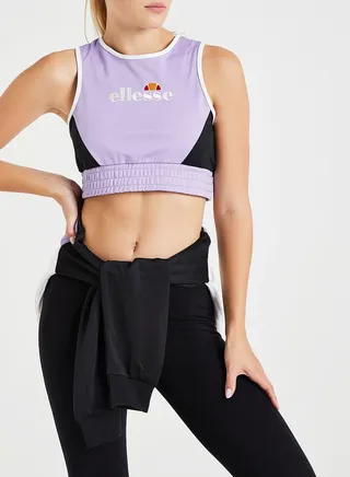 Ruth Cropped Vest Purple 