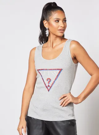 Olympia Logo Tank Top Grey 