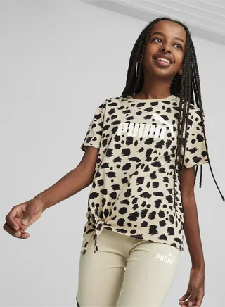 Essentials Kids Girls Animal Printed T-Shirt 