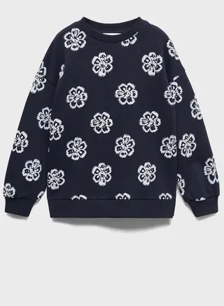 Kids Floral Printed Sweatshirt 