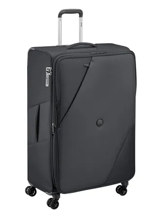 Delsey Maringa 82cm Softcase 4 Double Wheel Expandable Check-In Luggage Trolley Black 