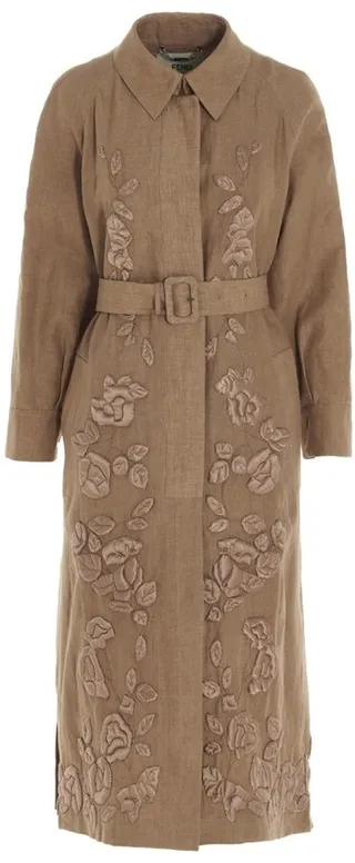 Fendi Belted Trench Coat