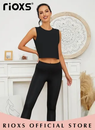 Women's Ice Silk Cooling Yoga Vest Breathable Quick Drying Sports Tank Top Revealing Sweatshirt Sleeveless Yoga Running Top 