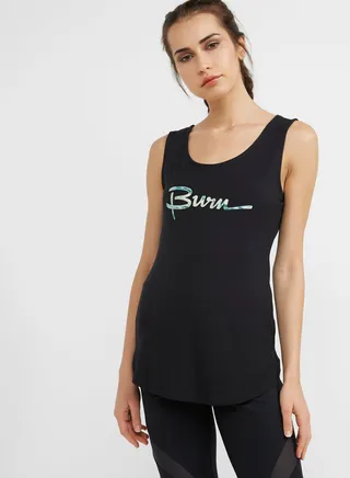 Sleeveless Logo Tank Top Green 