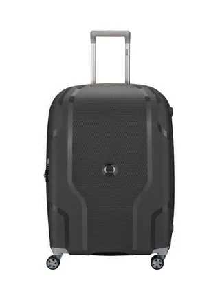 Clavel Lightweight Small Cabin Luggage Trolley 55cm 4DW Black 