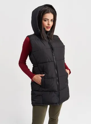 Hailys Women's Vest , Black 