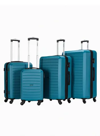 Suitcase Set of 4 PCS ABS Hardside Travel Luggage Bag 