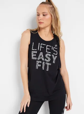 Easy Fit Tank Top Black 