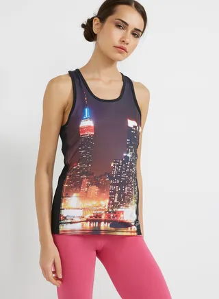 Skyline Racer Back Tank Top Multicolour 