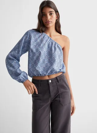 Youth Printed One Shoulder Top 