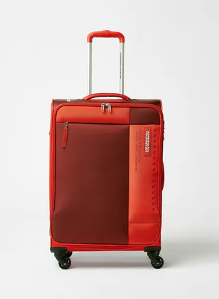 Stylish 4 Wheels Luggage Trolley Red 