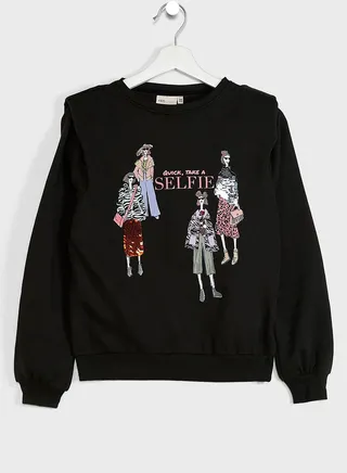 Kids Extended Shoulder Sweatshirt 