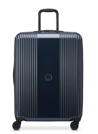 Delsey Ophelie 70cm Hardcase 4 Double Wheel Expandable Check-In Luggage Trolley Glossy Blue - 00389381962ME 
