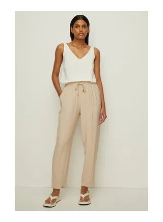 Essential Woven V Neck Vest 