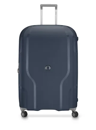 Delsey Clavel 83cm Hardcase 4 Double Wheel Expandable Check-In Luggage Trolley Blue Jean 