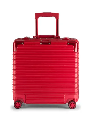 Ultra-Light Expandable Spinner Wheels Hardside Small Cabin Luggage Trolley Red 