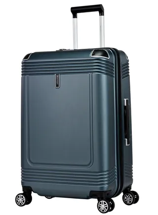Hard Case Travel Bag Large Luggage Trolley Polycarbonate Lightweight Suitcase 4 Quiet Double Spinner Wheels With Tsa Lock KK10 Graphite 