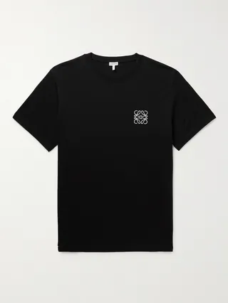 Logo-Embroidered Cotton-Jersey T-Shirt