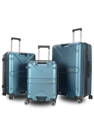 Trolley Luggage Set of 3 PCS TPC Hard Side Spinner Wheels with TSA Lock 